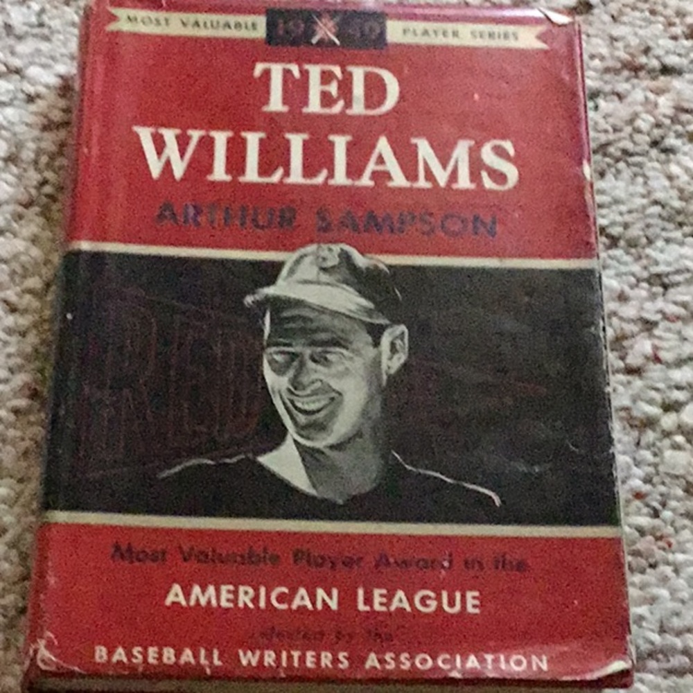 TED WILLIAMS SIGNED BY HIM AND WRITER
